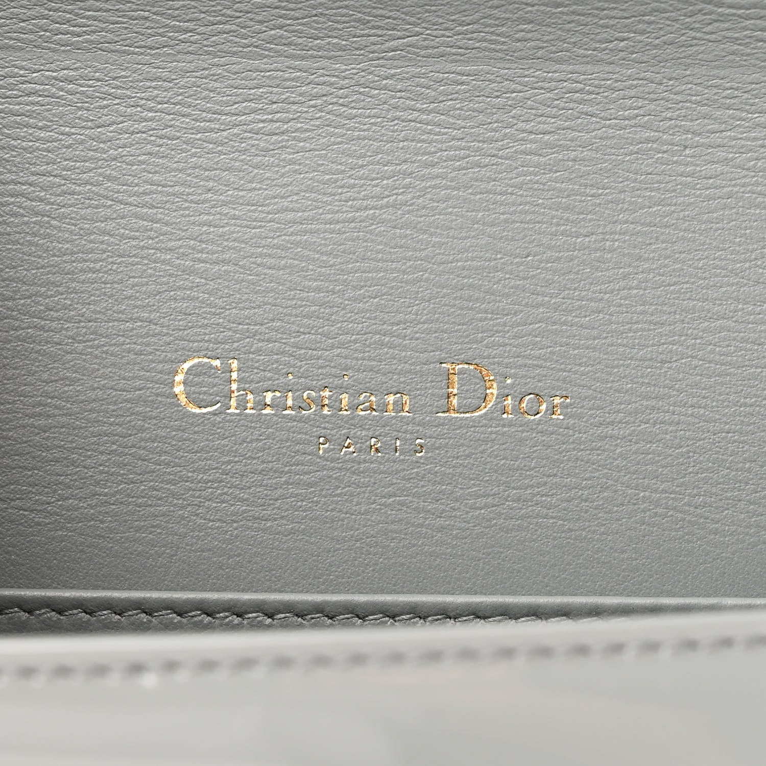 Christian Dior Patent Cannage Lady Dior Convertible Clutch Grey 7 of 11