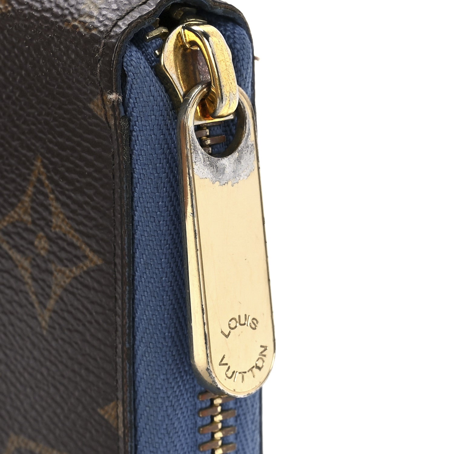 Louis Vuitton Monogram Zippy Wallet Blue Jean 8 of 12