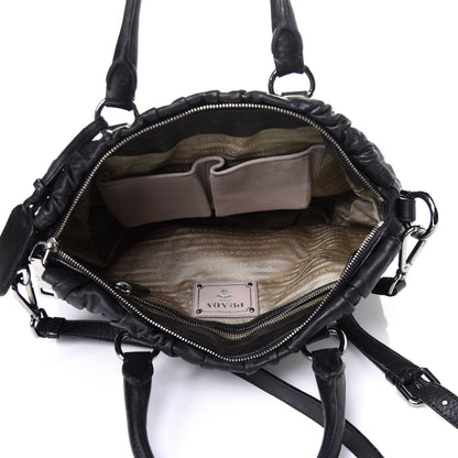 Prada Nappa Gaufre Tote Black 5 of 15