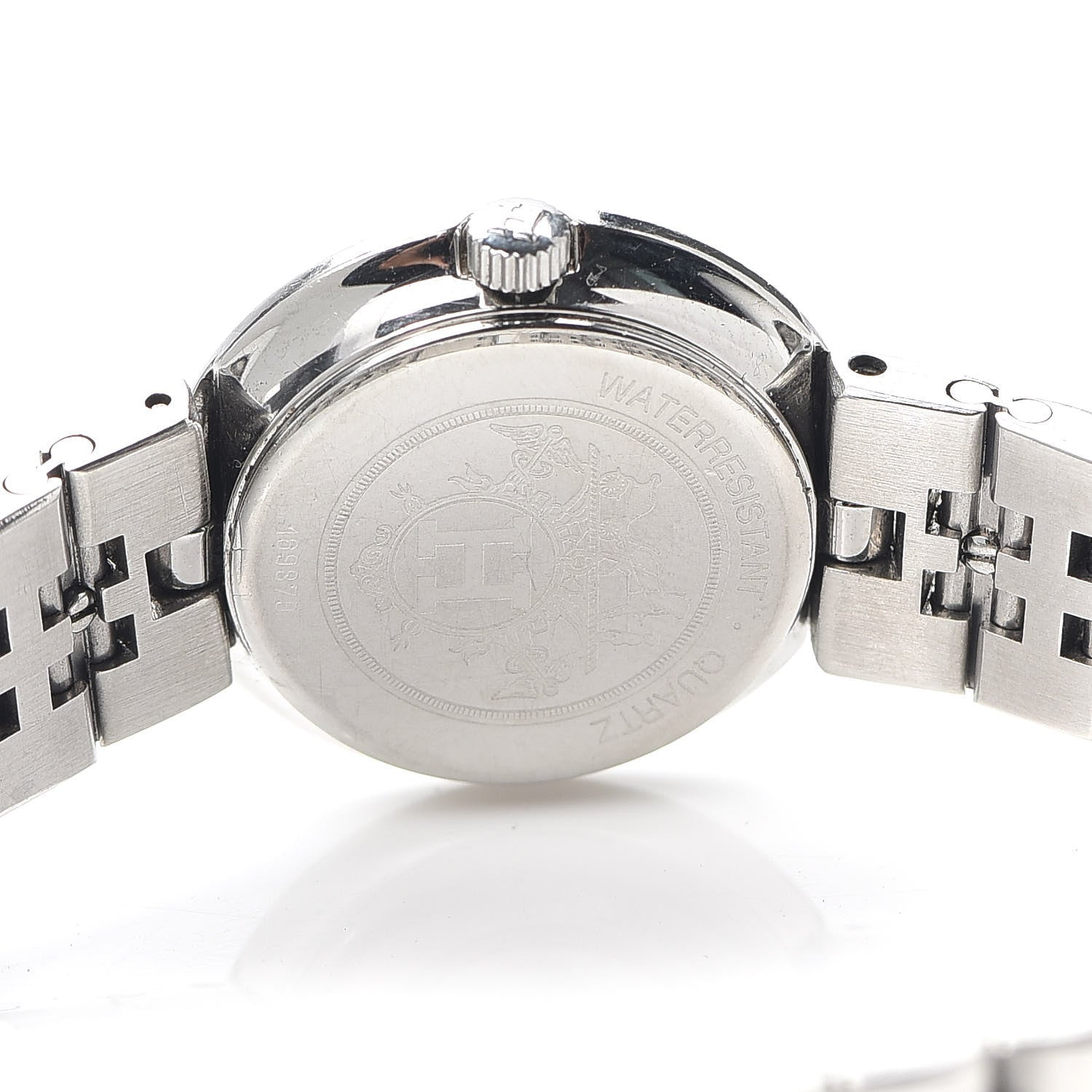 Hermes Stainless Steel 24mm Clipper Quartz Watch Gold 4 of 4