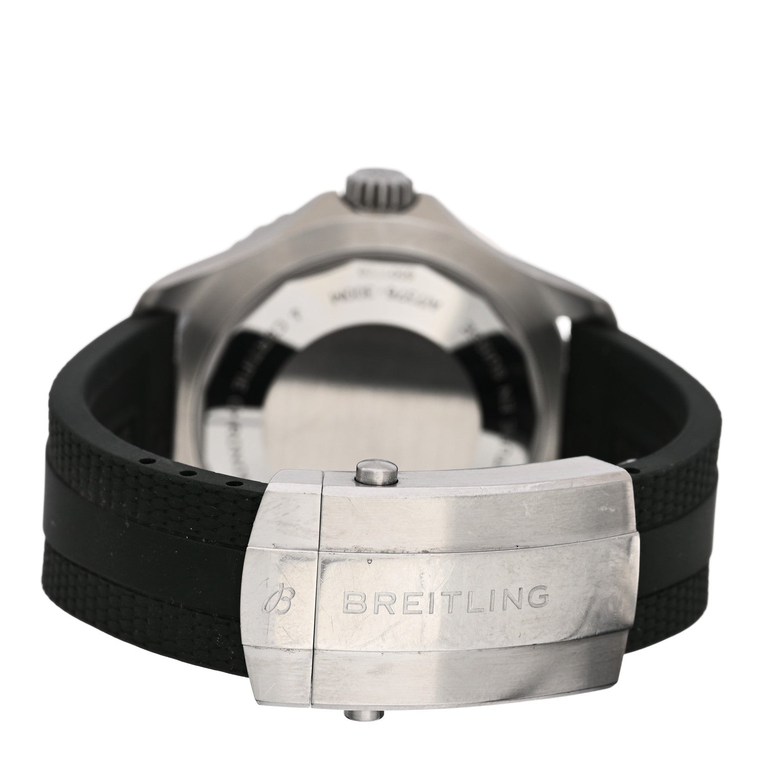 Breitling Stainless Steel Rubber 44mm SuperOcean Automatic Watch Green A17376A31L1A1 3 of 4