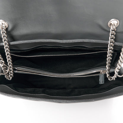 Saint Laurent Calfskin Y Quilted Monogram Large Loulou Chain Satchel Earth 5 of 14