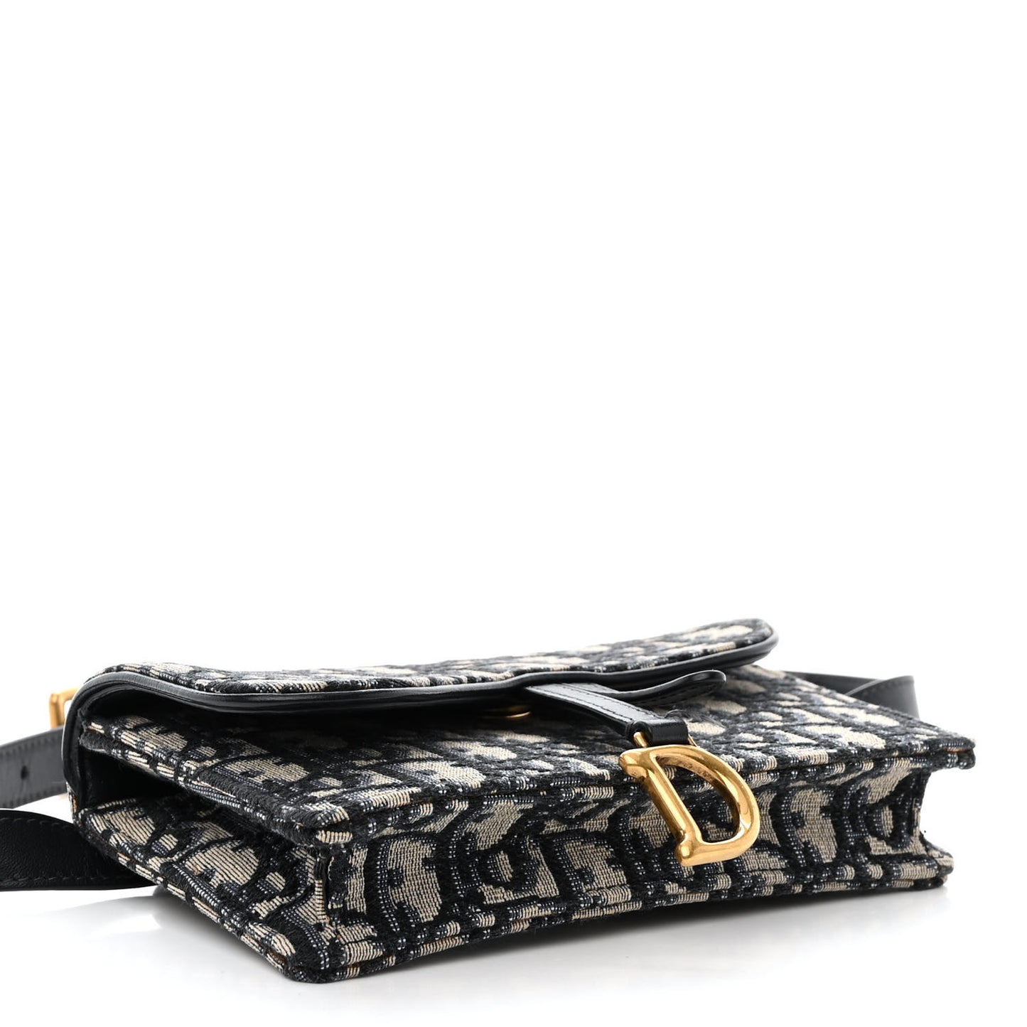 Oblique Saddle Belt Bag Blue