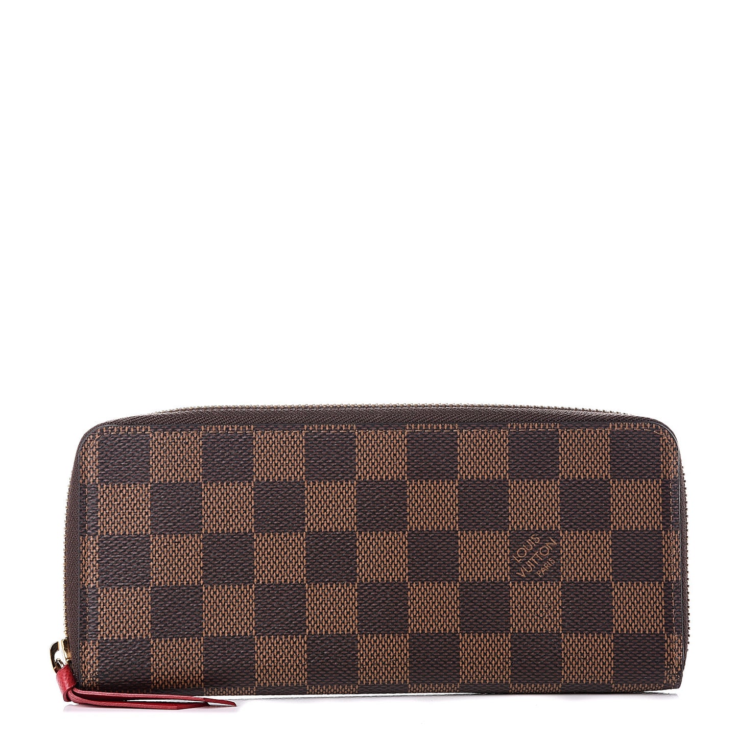 Damier Ebene Clemence Wallet Cherry