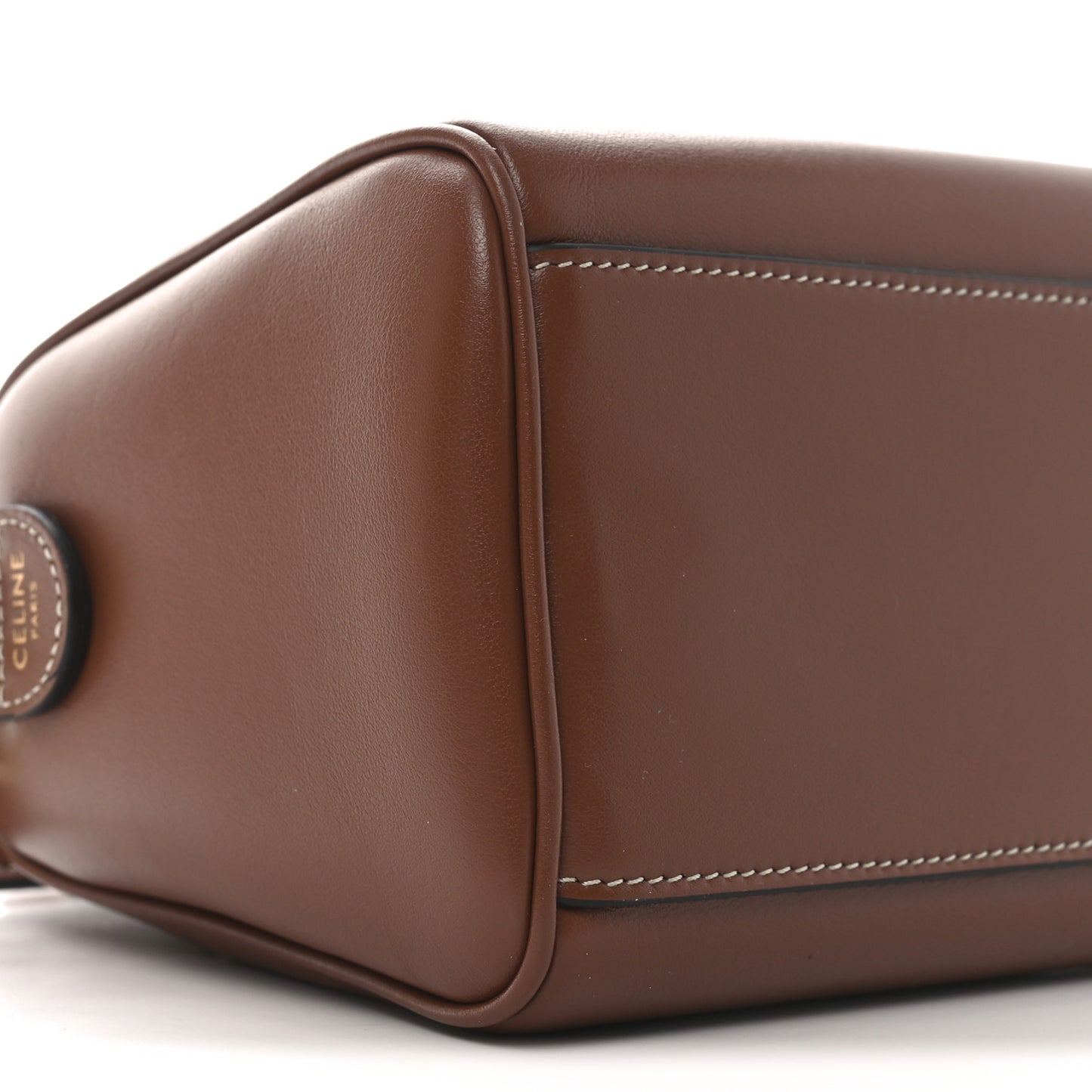 Smooth Calfskin Triomphe Small Boston Bag Tan