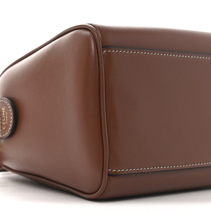 Celine Smooth Calfskin Triomphe Small Boston Bag Tan 9 of 10