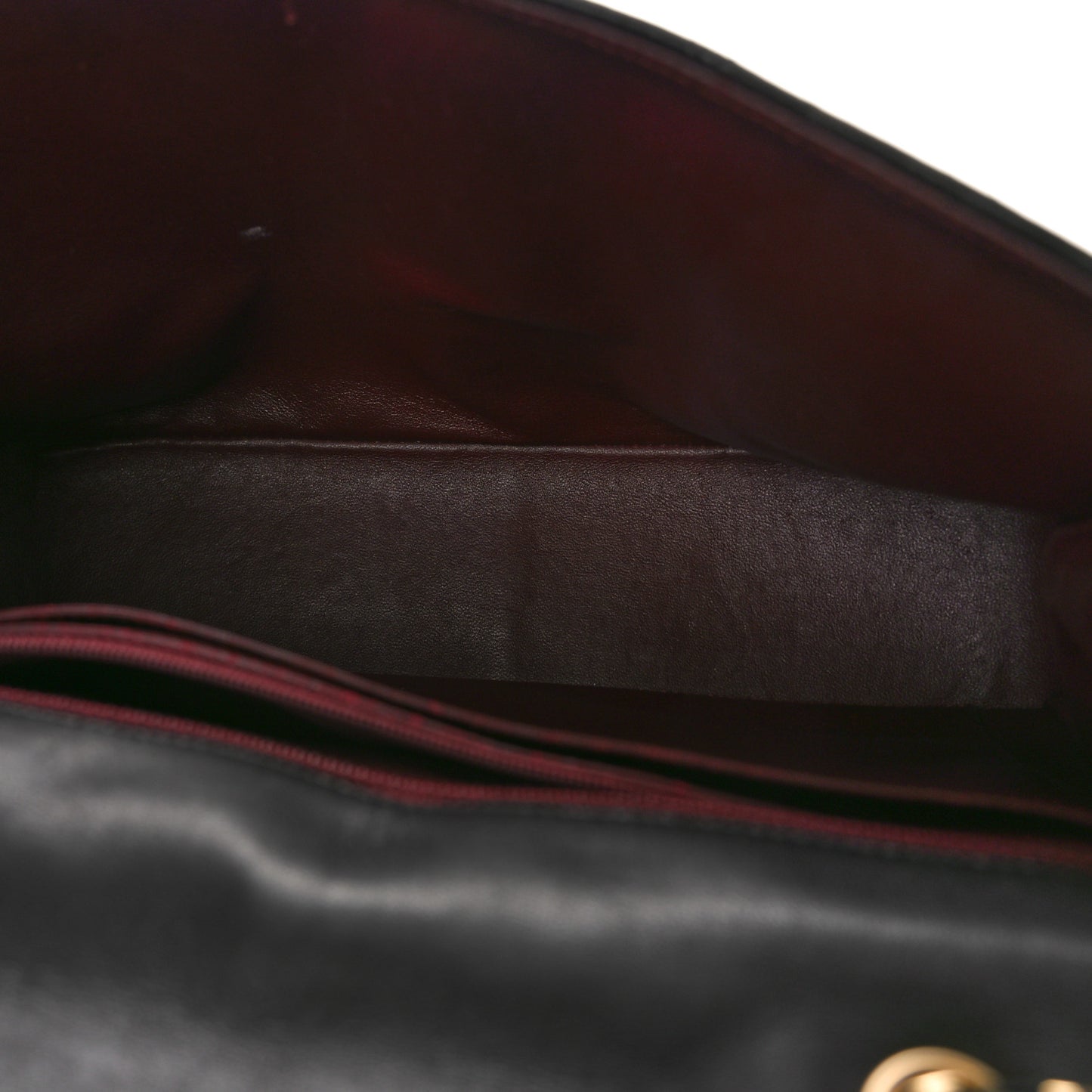 Lambskin Quilted Jumbo Single Flap Black