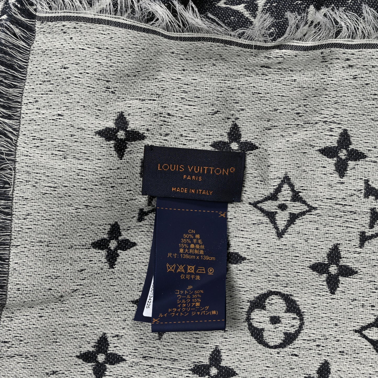 Cotton Wool Silk My Daily Denim Shawl Gray