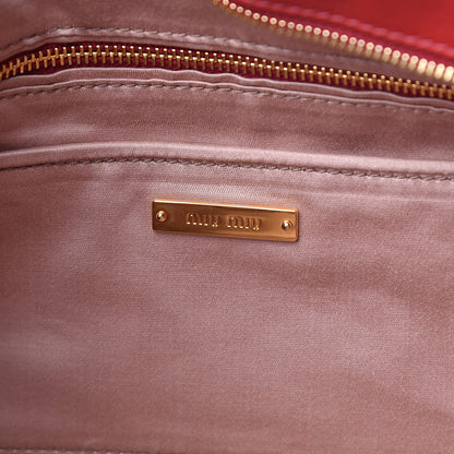 Miu Miu Nappa Matelasse Clutch Fuoco 6 of 7