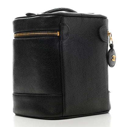 Chanel Caviar Vanity Cosmetic Case Black 3 of 13