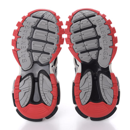 Balenciaga Rubber Mesh Bi-Color Womens Track.2 Open Sneakers 35 Black Grey Red 6 of 10