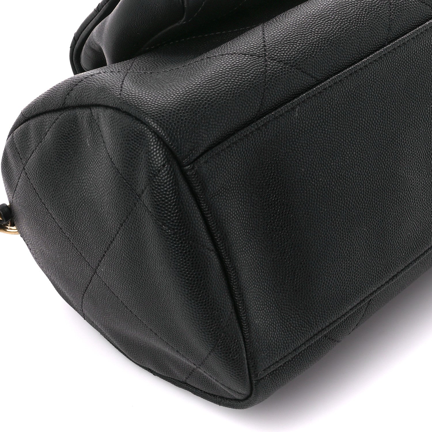 Chanel Caviar Lambskin Quilted In The Loop Bowling Bag Black 11 of 12