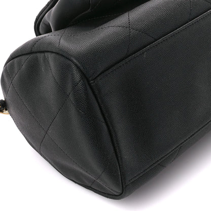 Chanel Caviar Lambskin Quilted In The Loop Bowling Bag Black 11 of 12