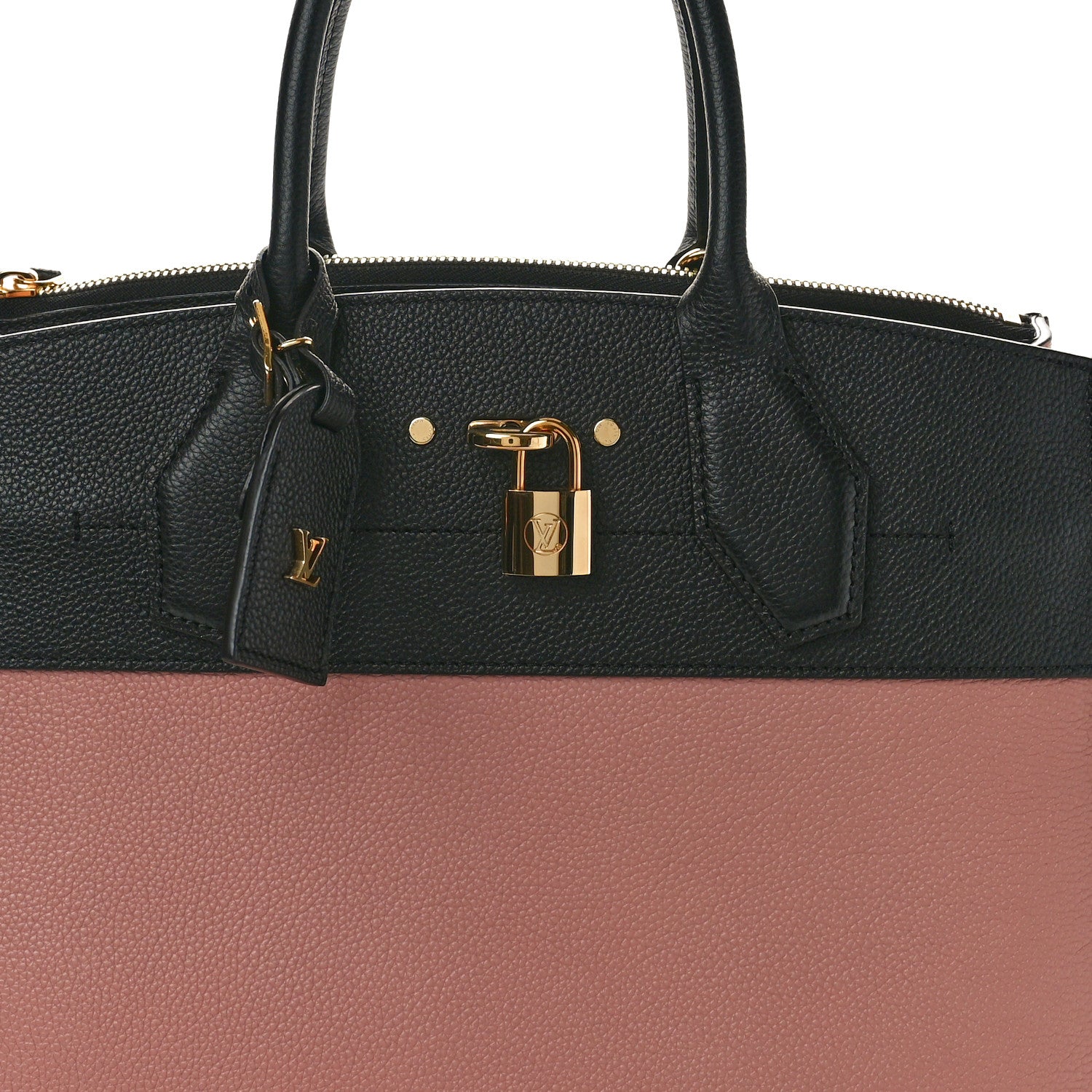 Louis Vuitton Calfskin City Steamer MM Magnolia Black 7 of 9