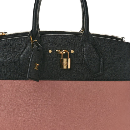 Louis Vuitton Calfskin City Steamer MM Magnolia Black 7 of 9