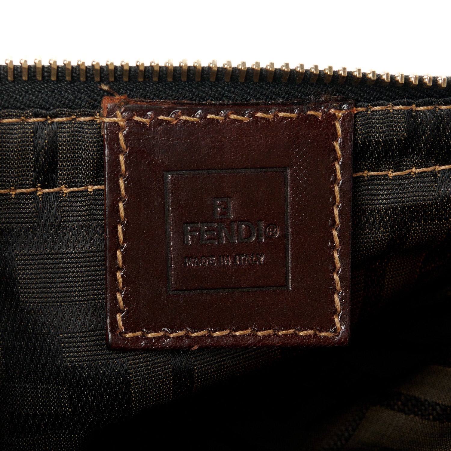 Fendi Zucca Zip Pouch Tobacco 6 of 9