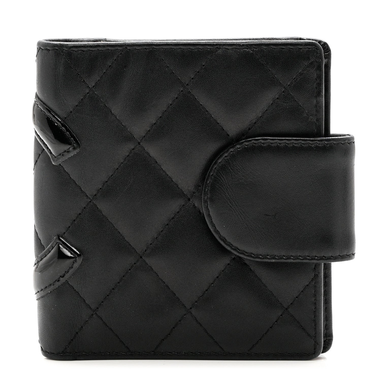 Chanel Calfskin Quilted Cambon Bi-Fold Wallet Black 1 of 9