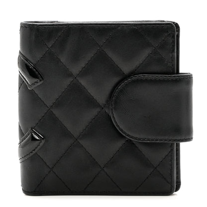 Chanel Calfskin Quilted Cambon Bi-Fold Wallet Black 1 of 9