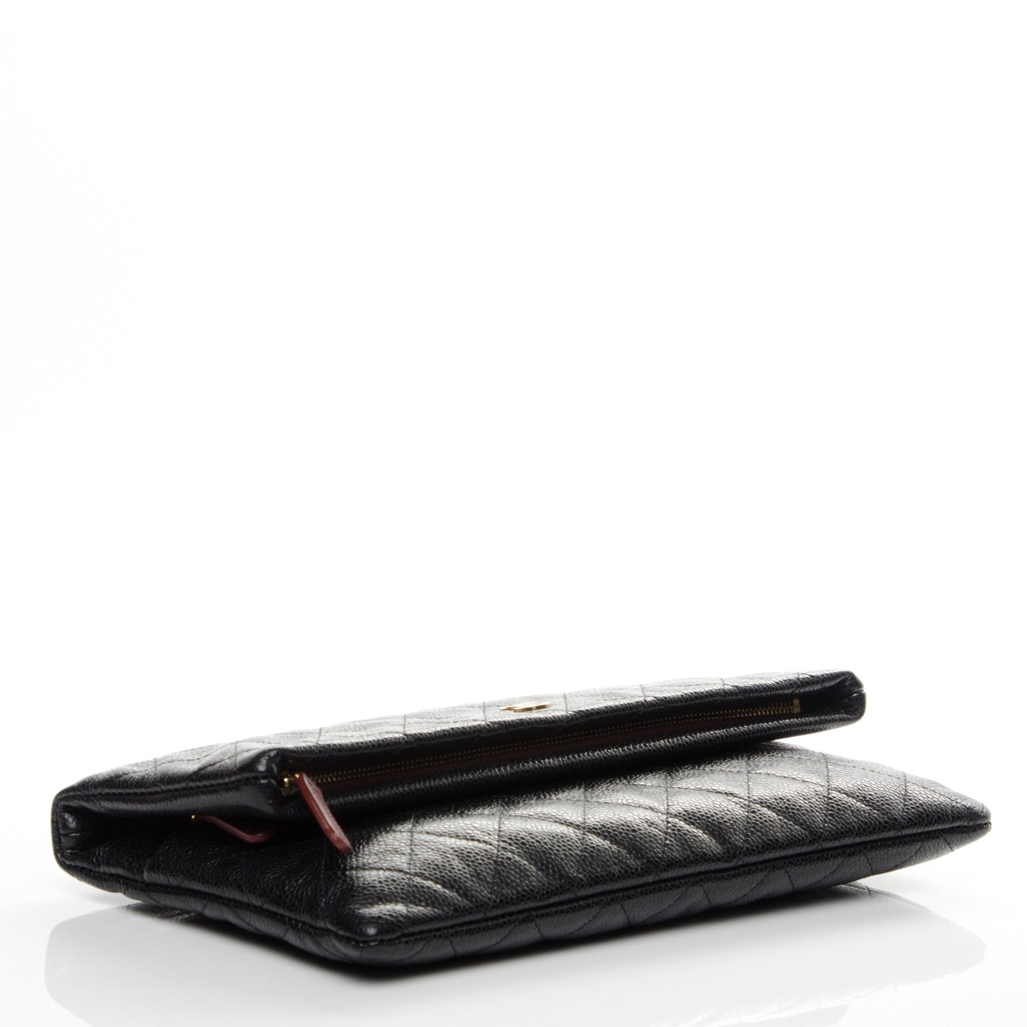 Chanel Caviar Quilted CC Beauty Clutch Black 4 of 7