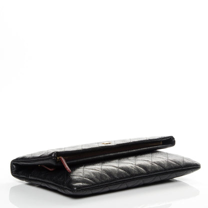 Chanel Caviar Quilted CC Beauty Clutch Black 4 of 7