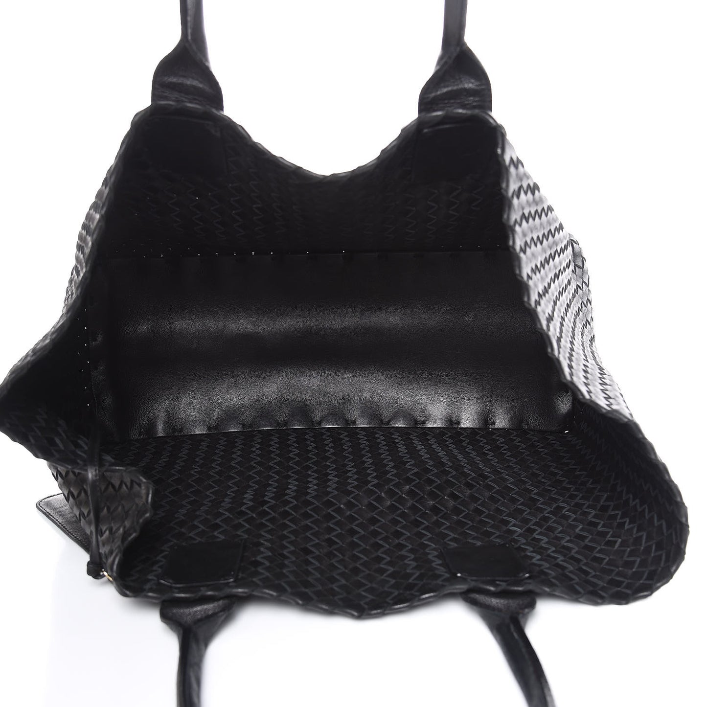 Nappa Intrecciato Medium Cabat Black