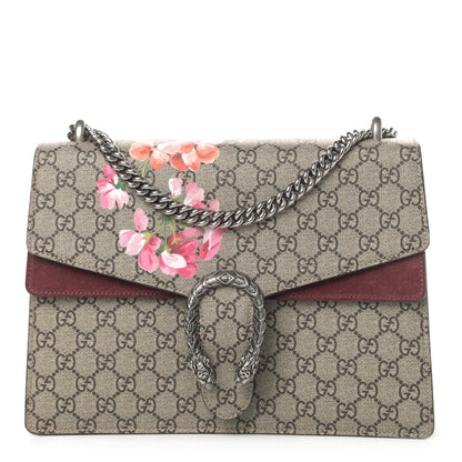 Gucci GG Supreme Monogram Blooms Medium Dionysus Shoulder Bag Beige Multicolor Dry Rose 1 of 5