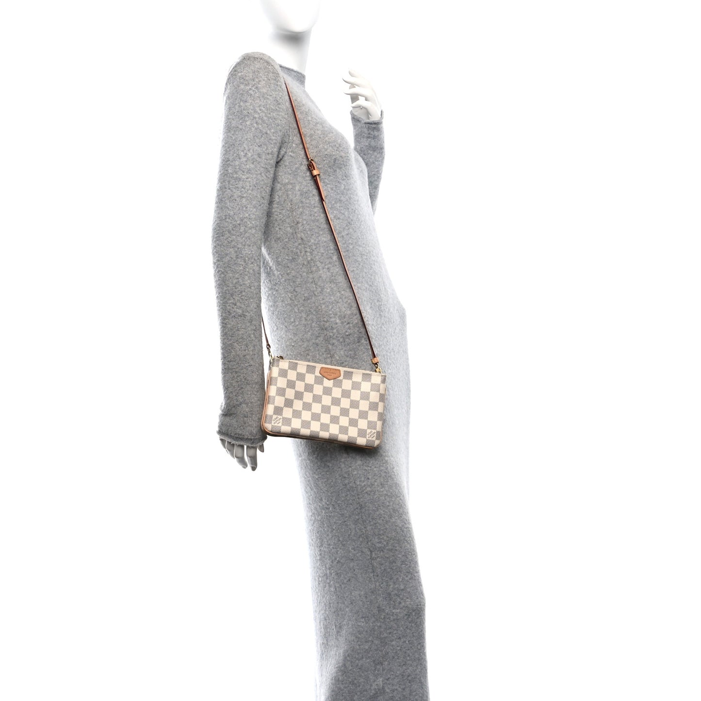 Damier Azur Double Zip Pochette