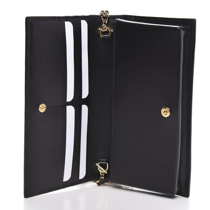 Gucci Boarded Plutone Calfskin Horsebit 1955 Wallet On Chain Black 6 of 10