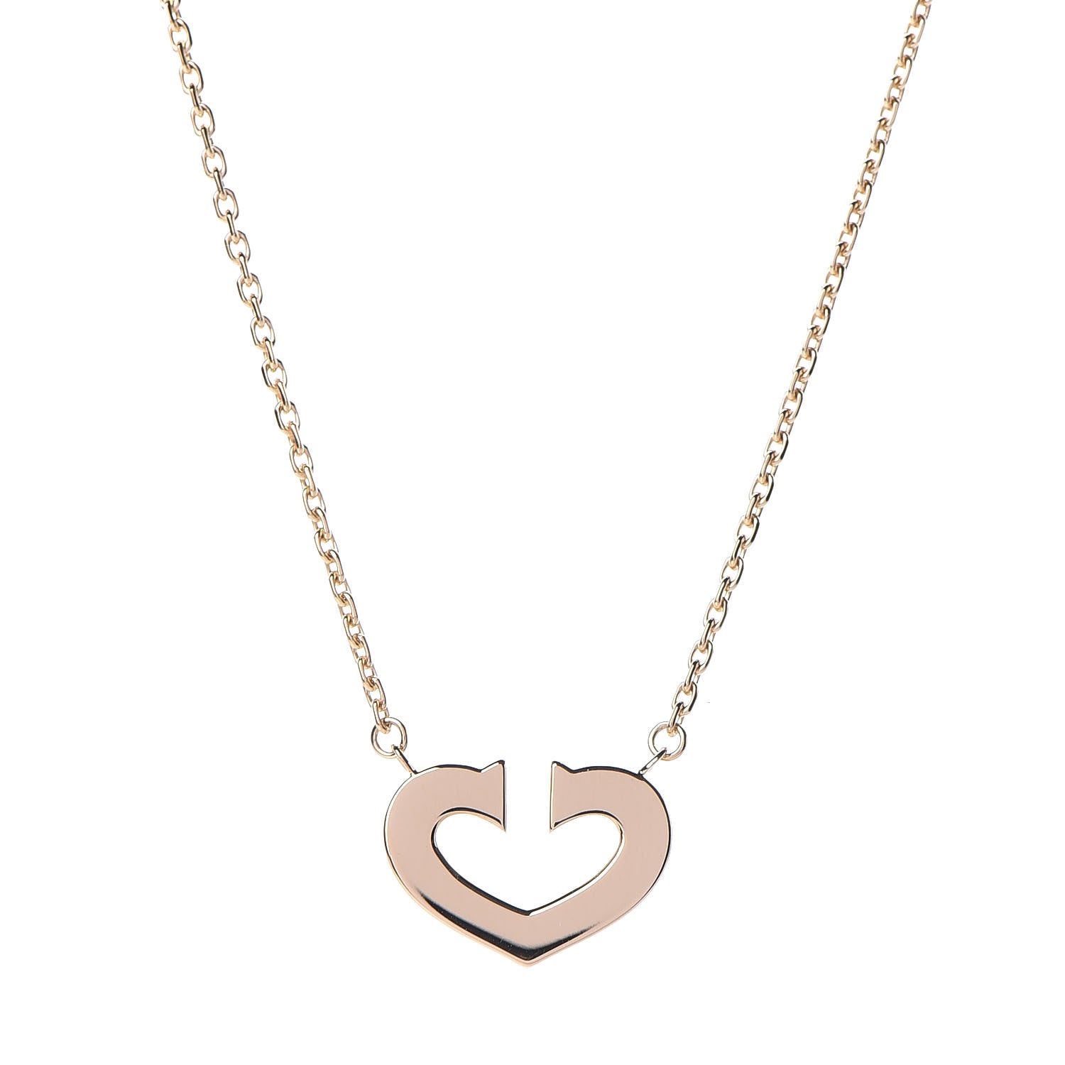 Cartier 18K Pink Gold Medium Hearts and Symbols Necklace 6 of 6