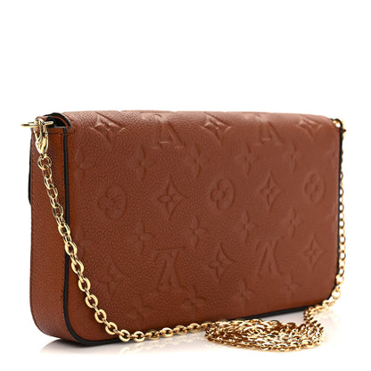 Louis Vuitton Empreinte Pochette Felicie Chain Wallet Cognac 4 of 11
