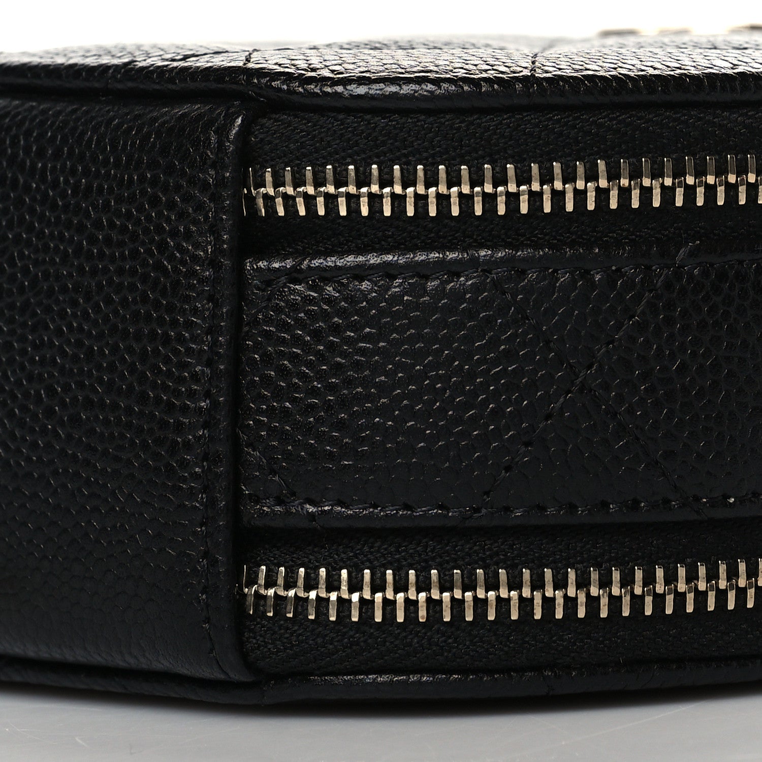 Chanel Caviar Quilted Round Handle With Care Vanity With Chain Black 10 of 11