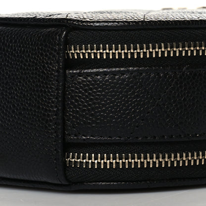 Chanel Caviar Quilted Round Handle With Care Vanity With Chain Black 10 of 11