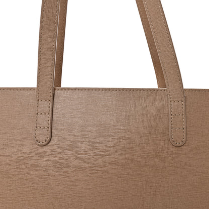 Mansur Gavriel Saffiano Small Zip Tote Beige 7 of 9
