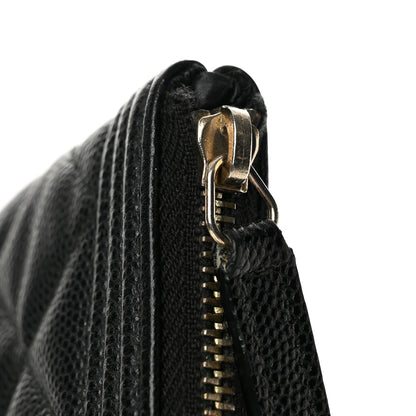 Chanel Caviar Quilted Large Boy Cosmetic Case Black 8 of 9
