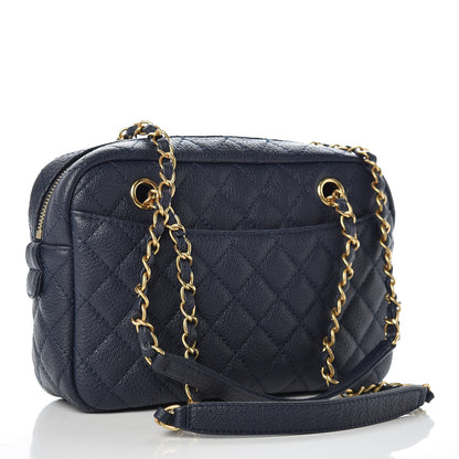 Chanel Caviar Quilted Camera Case Dark Navy 3 of 9
