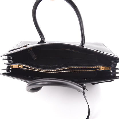 Saint Laurent Grained Calfskin Large Sac De Jour Carryall Black 5 of 12