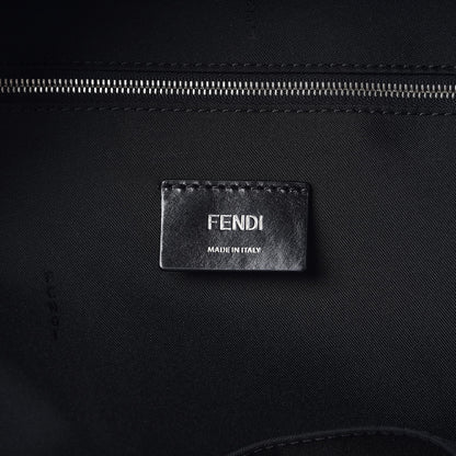 Fendi Nylon Calfskin Faces No Words Emoticon Pouch Pocket Backpack Asfalto 6 of 10