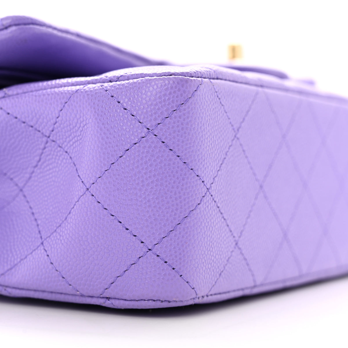 Chanel Caviar Quilted Medium Double Flap Purple 9 of 11