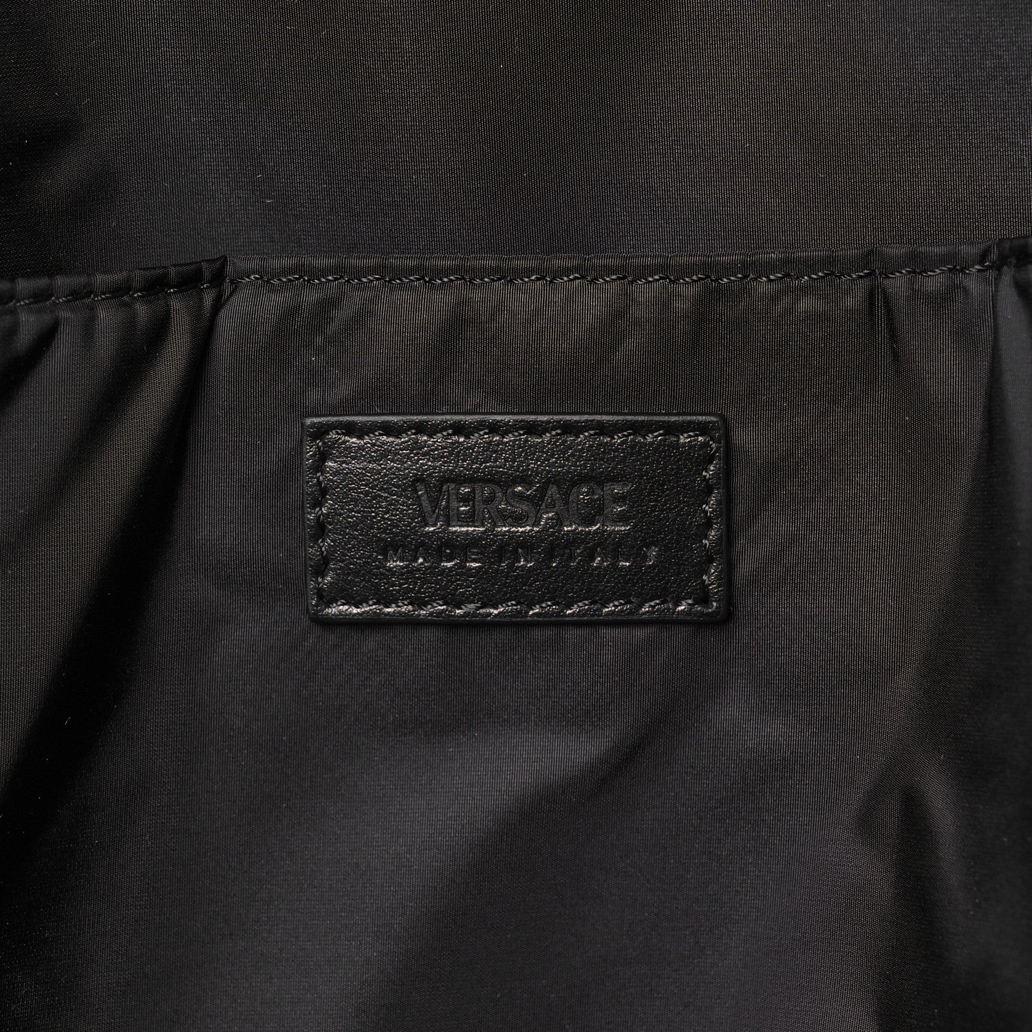Versace Nylon Barocco Signature Print Backpack Black 6 of 9