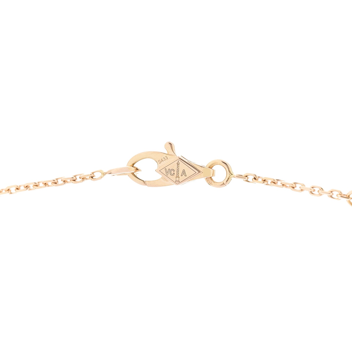 18K Rose Gold Sweet Alhambra Pendant Necklace