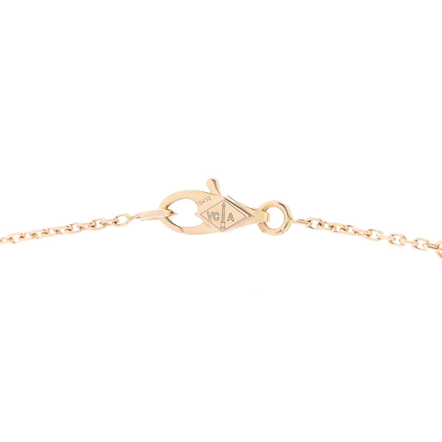 Van Cleef & Arpels 18K Rose Gold Sweet Alhambra Pendant Necklace 4 of 6