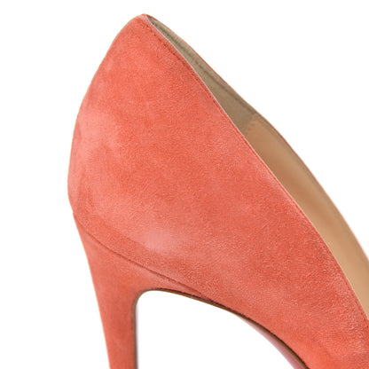 Christian Louboutin Veau Velours Pigalle Follies 100 Pumps 38.5 Charlotte 13 of 13