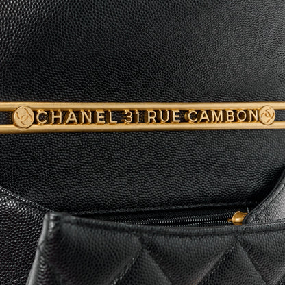 Chanel Caviar Quilted 31 Rue Cambon Mini Top Handle Flap Black 6 of 11