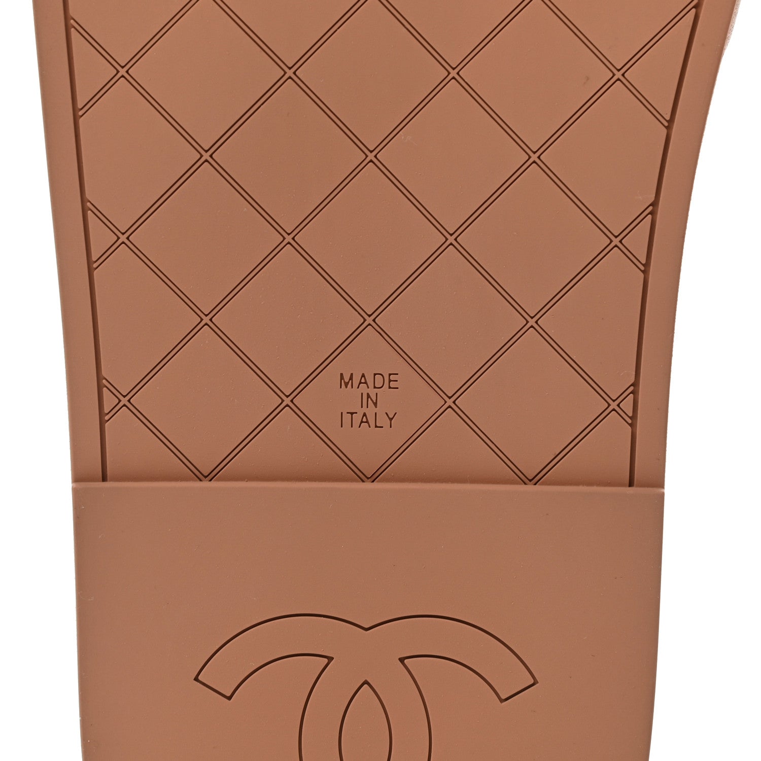 Chanel Lambskin Quilted CC Mules Sandals 39 Brown 6 of 9