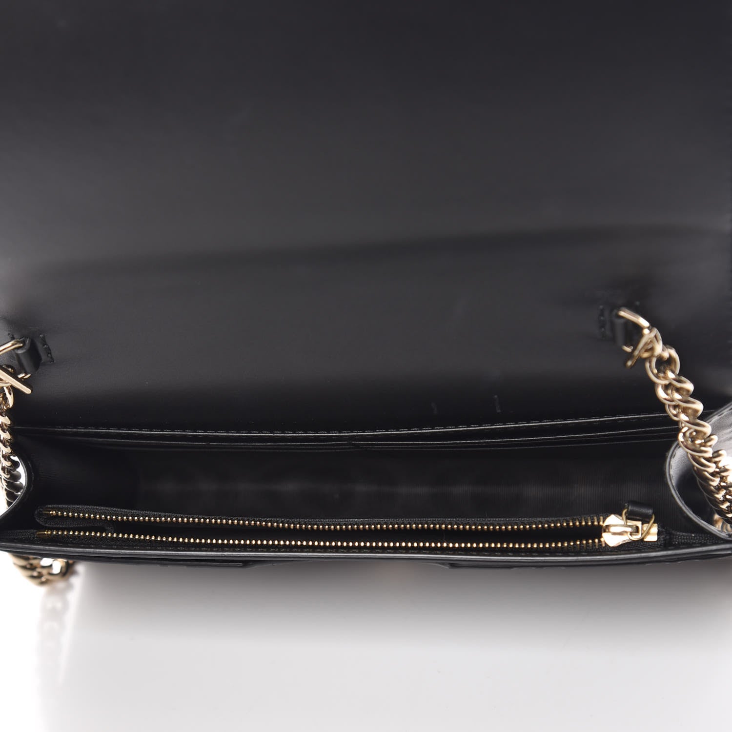 Gucci Guccissima Signature Bowy Chain Wallet Black 5 of 11