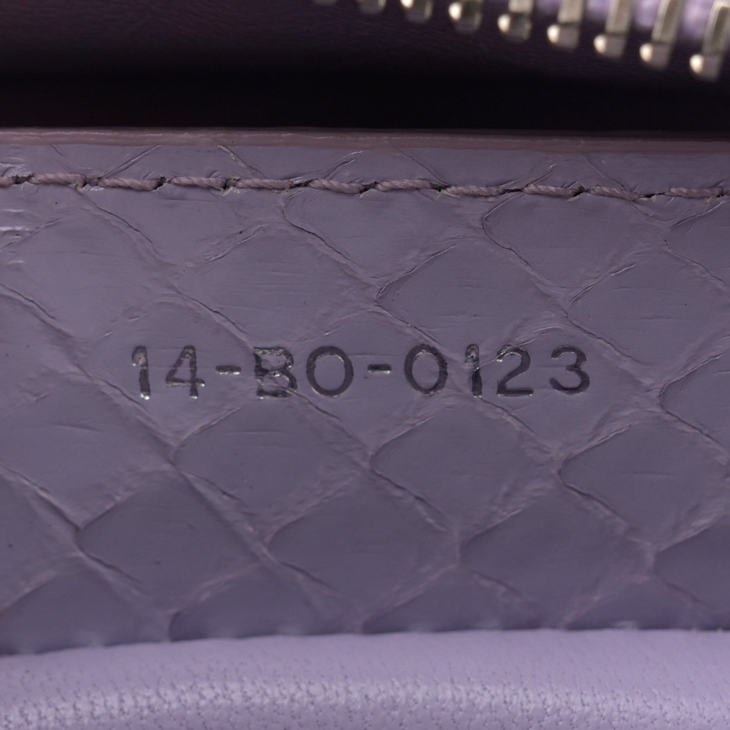 Christian Dior Snakeskin Medium Lady Dior Purple 7 of 13