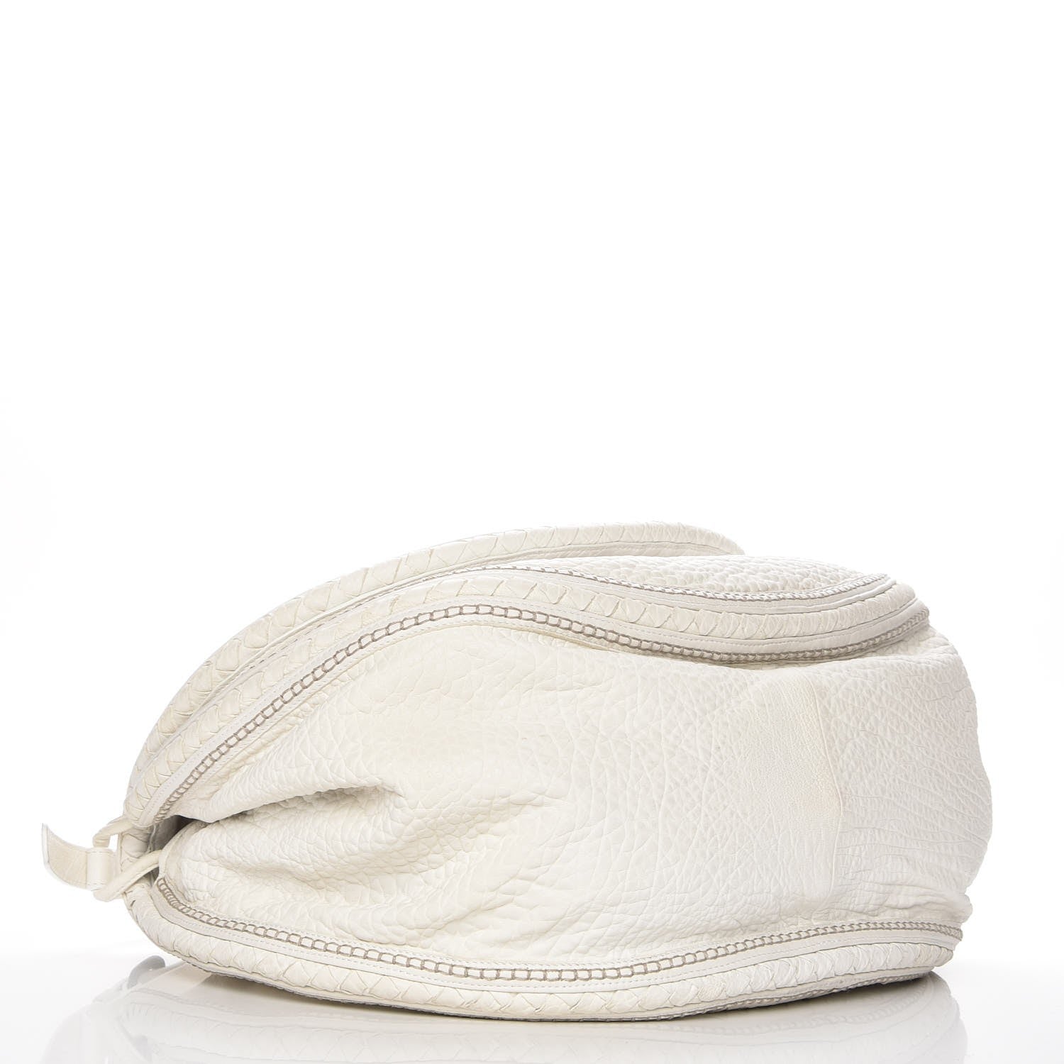 Bottega Veneta Cervo Intrecciato Flap White 4 of 9