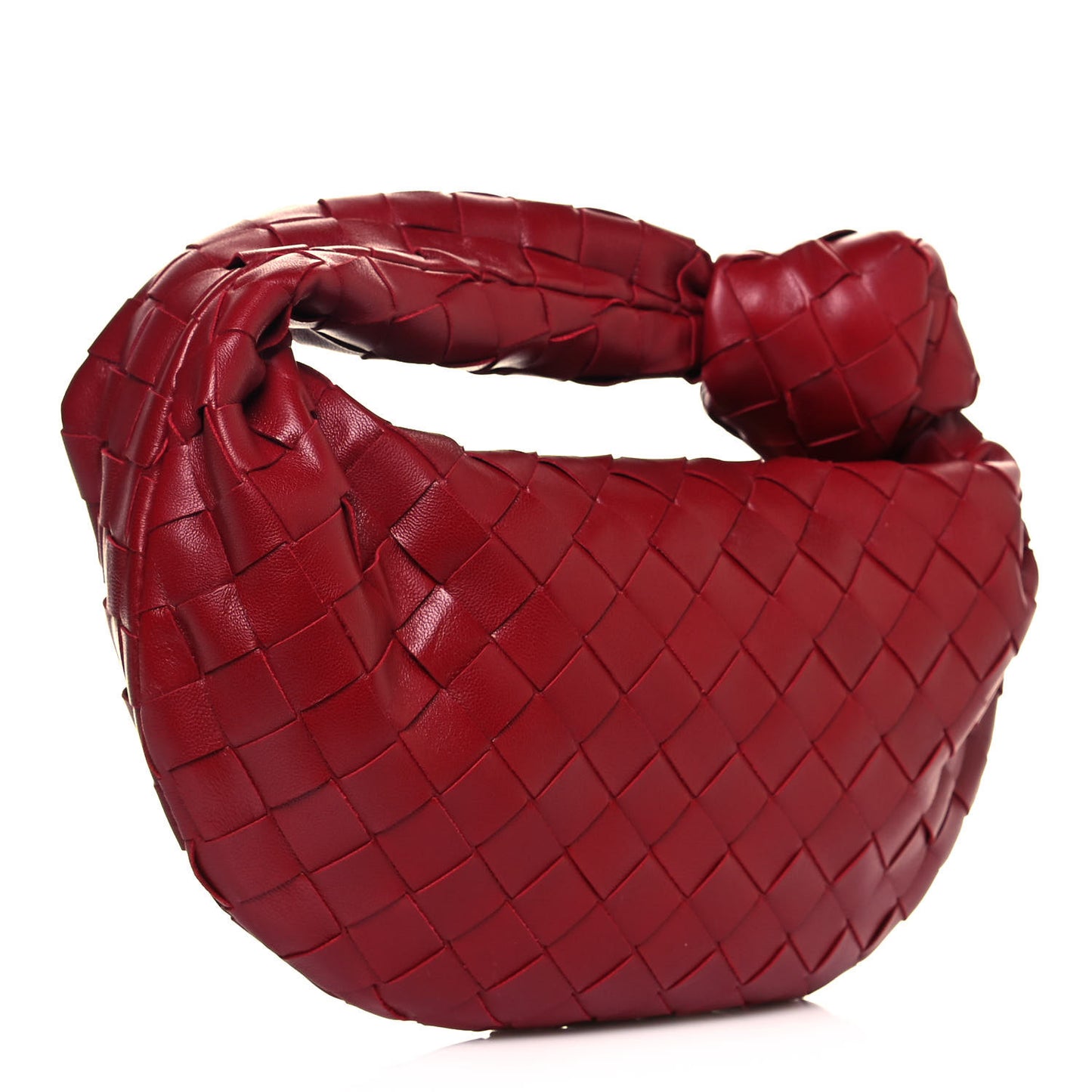 Nappa Intrecciato Mini Jodie Dark Red