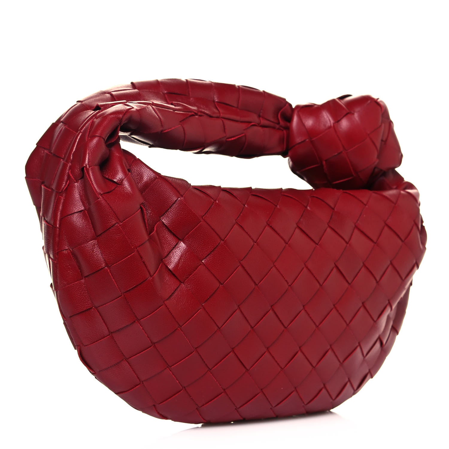 Bottega Veneta Nappa Intrecciato Mini Jodie Dark Red 3 of 9