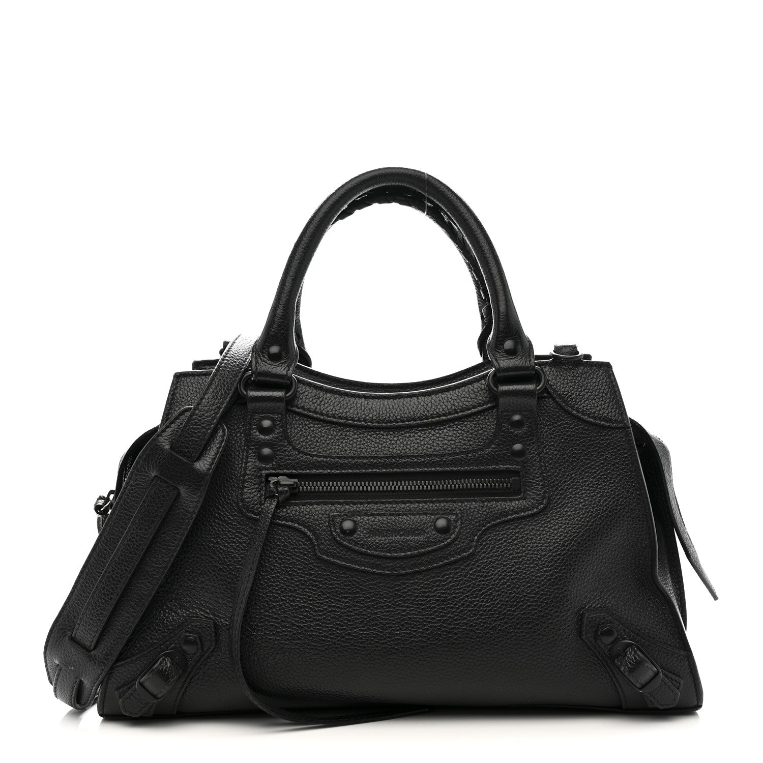 Balenciaga Grained Calfskin Neo Classic Black Hardware S City Black 1 of 12